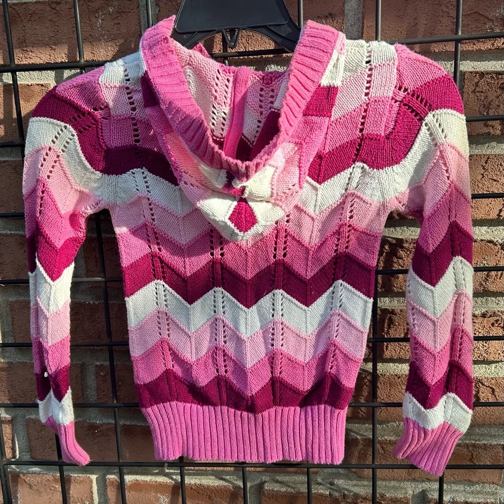 The Children’s PLACE Pink Chevron Sweater